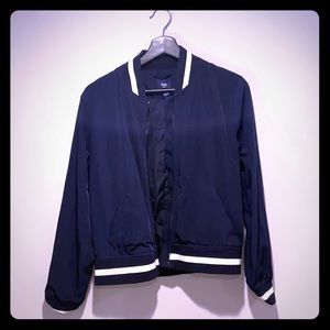 Gap / nylon bomber jacket - navy - medium